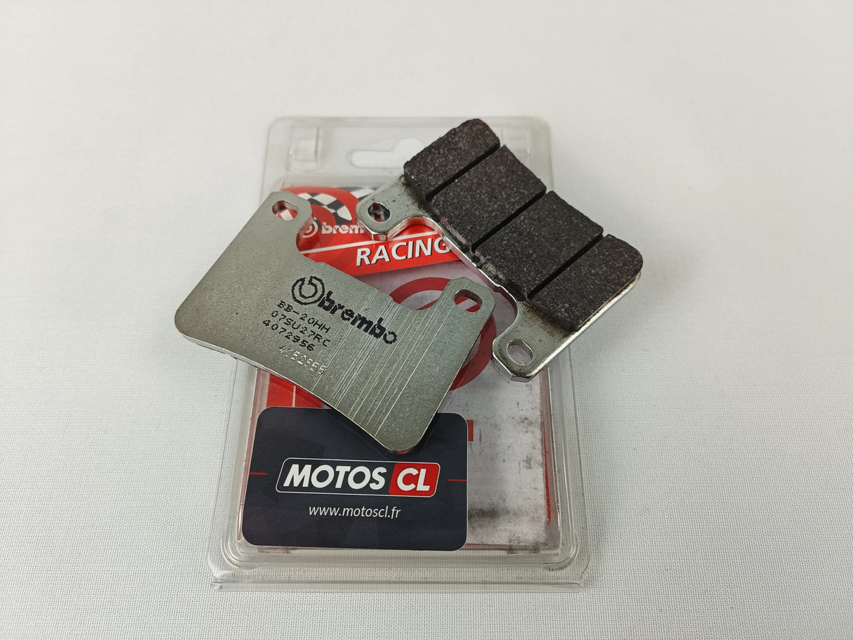 PLAQUETTES DE FREIN AVANT BREMBO RACING RC CARBONE CÉRAMIQUE POUR ÉTRIER ORIGINE KAWASAKI ET SUZUKI USAGE CIRCUIT UNIQUEMENT / 07SU27RC