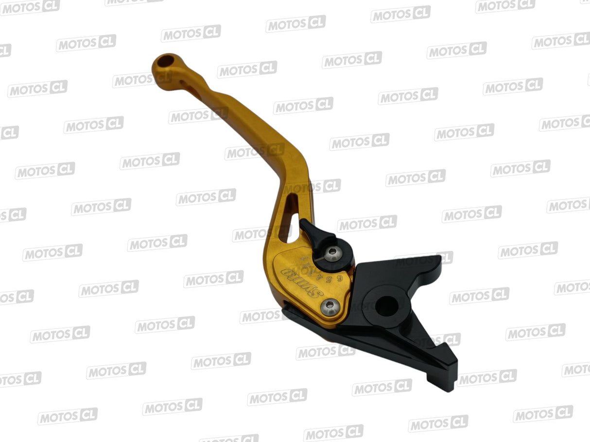 LEVIER DE FREIN SYNTO ABM (BH14) EN ALUMINIUM USINÉ CNC LONG OR RÉGLABLE HOMOLOGUÉ BUELL-KAWASAKI-MZ-SUZUKI-TRIUMPH-YAMAHA / RA100989-H12-V15