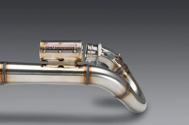 COLLECTEUR YOSHIMURA INOX DE REMPLACEMENT POUR LIGNE COMPLÈTE YOSHIMURA USA RS-12 SIGNATURE SÉRIES (RY228460S520) CRF250R 2025 À 2026-CRF250R WE 2025 À 2026-CRF250RX ENDURO 2025 À 2026 HONDA / RY22846-104F