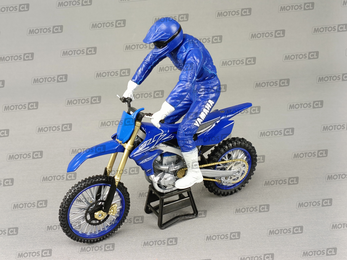 MINIATURE MOTOCROSS YAMAHA 450YZF+PILOTE 1/12ÈME / RN085-58315