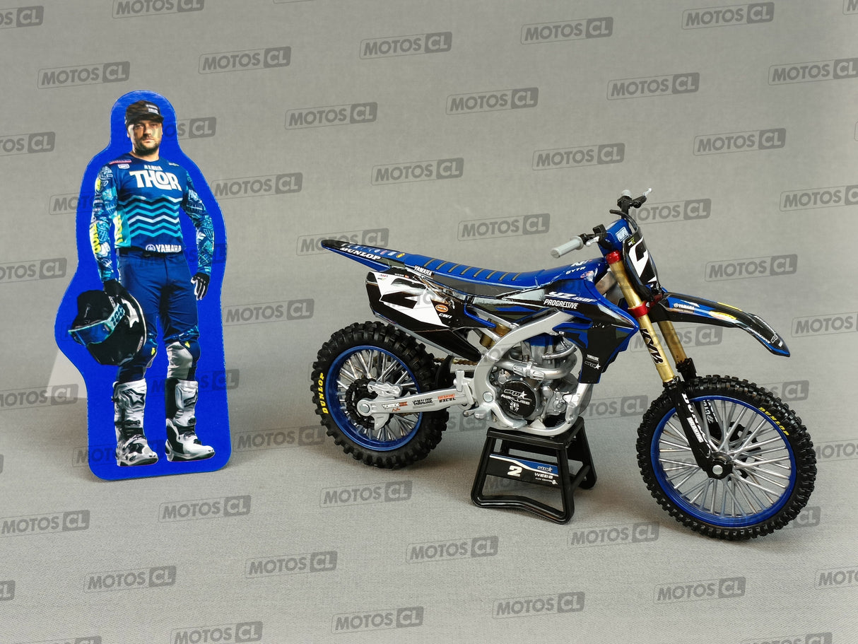 MINIATURE MOTOCROSS YAMAHA RACING N°2 COOPER WEB 1/12ÈME / RN085-58483