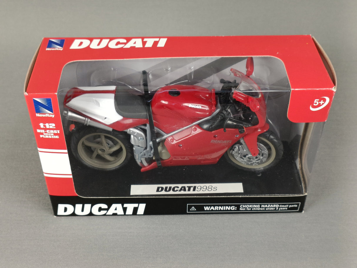 MINIATURE MOTO DUCATI 998S ROUGE 1/12ÈME / RN085-43693
