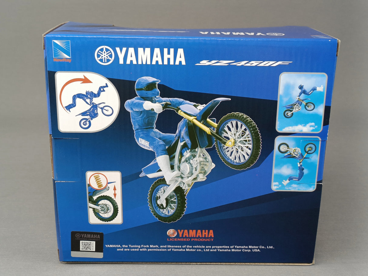 MINIATURE MOTOCROSS YAMAHA 450YZF+PILOTE 1/12ÈME / RN085-58315