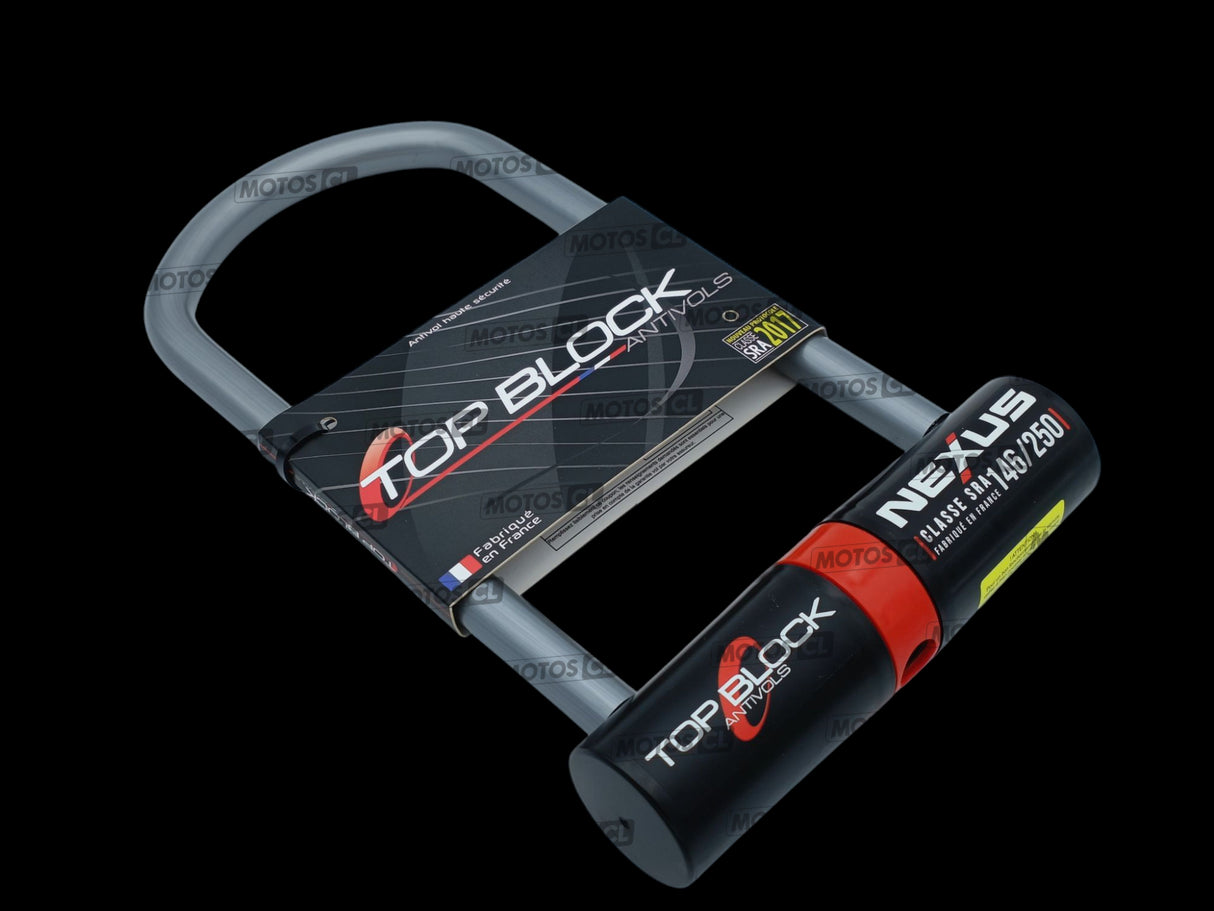 ANTIVOL U NEXUS 146/250 Ø16MM UNIVERSEL ET BMW-YAMAHA TOP BLOCK CLASSE SRA + CORDON DE RAPPEL OFFERT / RTNEXUS250_V2