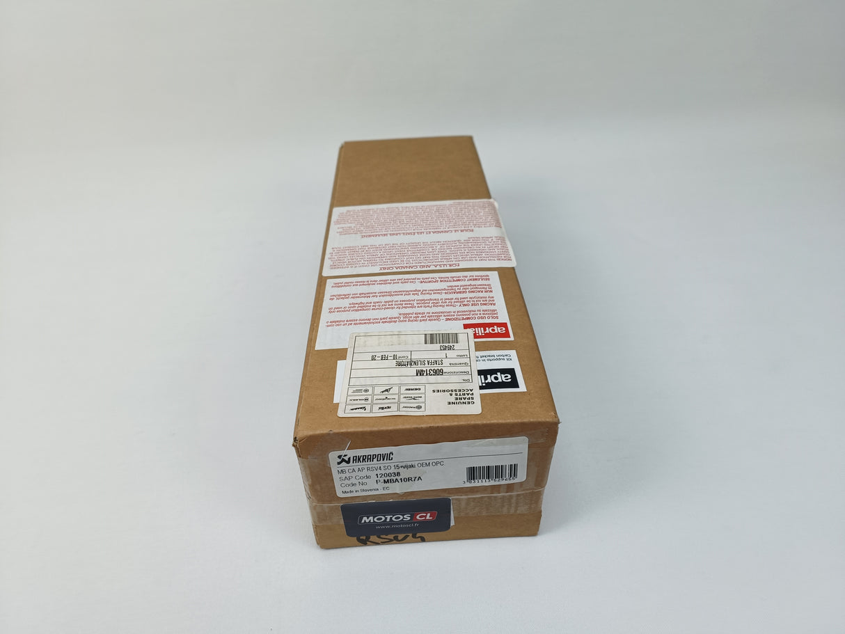 PATTE DE SILENCIEUX AKRAPOVIC CARBONE APRILIA RSV4-TUONO / 606314M OU P-MBA10R7