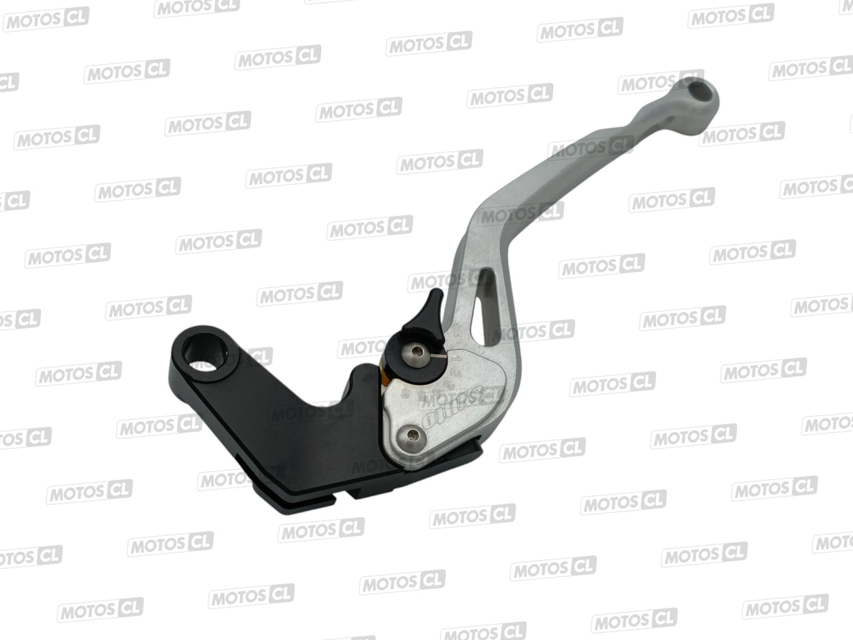 LEVIER D'EMBRAYAGE SYNTO ABM (KH10) EN ALUMINIUM USINÉ CNC LONG ALU RÉGLABLE HOMOLOGUÉ SUZUKI / RA101010-H11-V15