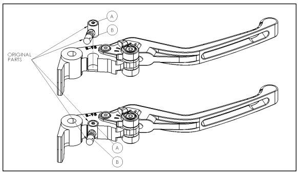 ADAPTATEUR LEVIER DE FREIN PUIG 2.0 ET 3.0 EN ALU TAILLÉ MASSE POUR APRILIA-DUCATI-HARLEY-KAWASAKI-KTM-MV AGUSTA-TRIUMPH / RP20871N
