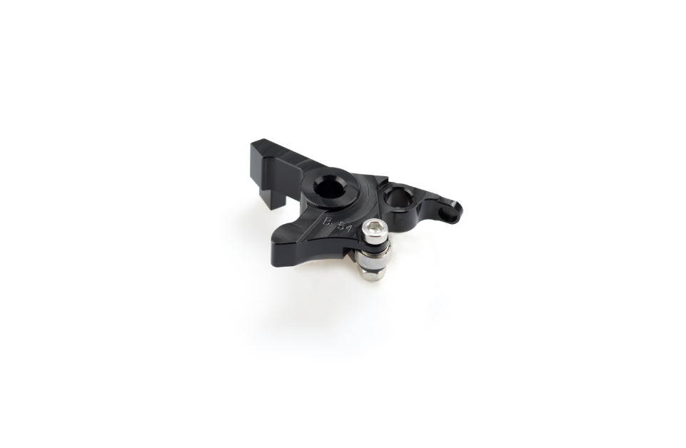 LEVIER DE FREIN PUIG 3.0 EN ALUMINIUM TAILLÉ MASSE LONG VERT-VERT MONTE SUR ADAPTATEUR PUIG / RP120VV