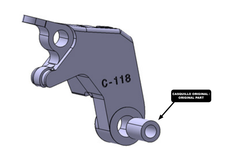 ADAPTATEUR LEVIER D'EMBRAYAGE PUIG 2.0 ET 3.0 EN ALU TAILLÉ MASSE POUR YAMAHA / RP21113N