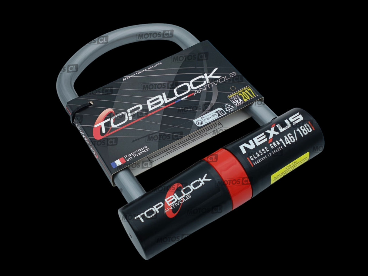 ANTIVOL U NEXUS 146/180 Ø16MM UNIVERSEL ET BMW-YAMAHA TOP BLOCK CLASSE SRA + CORDON DE RAPPEL OFFERT / RTNEXUS180_V2