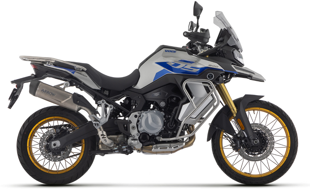 SILENCIEUX ARROW INDY RACE EVO ALU NOIR "DARK" EMBOUT CARBONE HOMOLOGUÉ VOGE VALICO 900 DSX 2024 / RA72654AKN