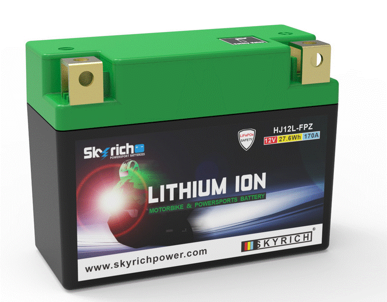 BATTERIE LITHIUM ION SKYRICH HJ12L-FPZ HONDA CRF250R-CRF250R WE-CRF250RX ENDURO-CRF450R-CRF250R WE-CRF450RX ENDURO-CRF450X / RSHJ12L-FPZ
