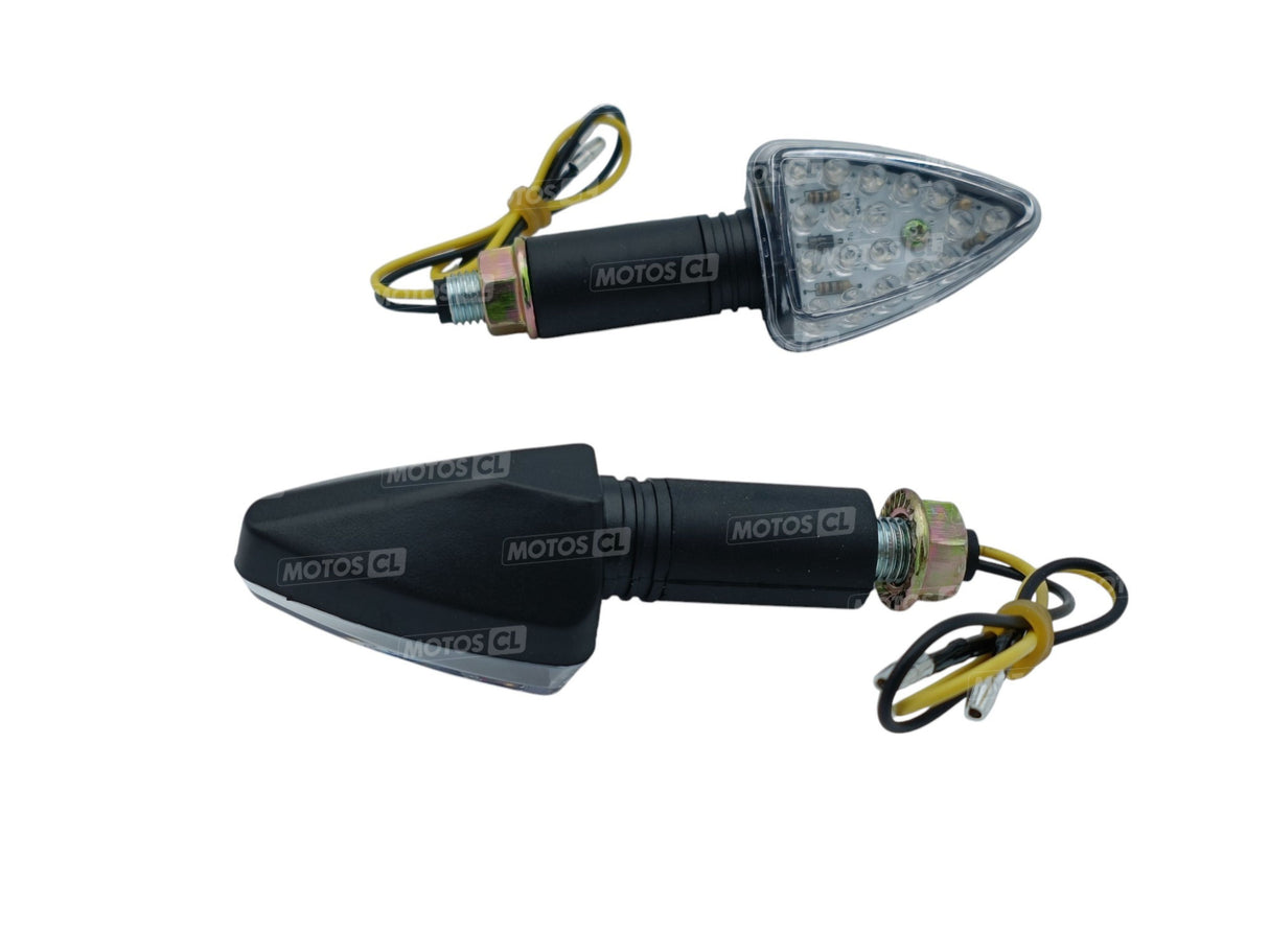 CLIGNOTANTS FLÈCHE LONG NOIR LEDS 12V0,5W UNIVERSEL HOMOLOGUÉS / RB322075