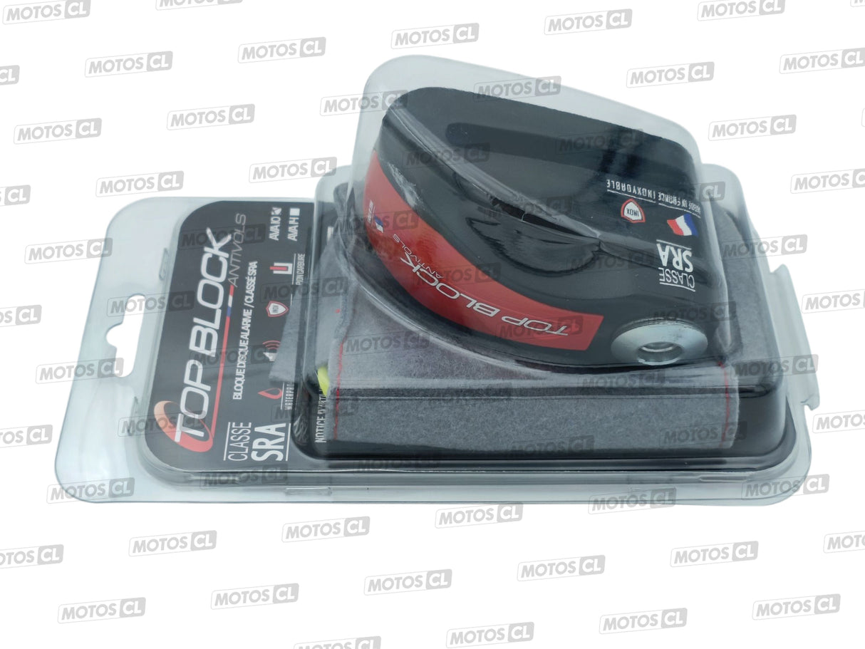 BLOQUE DISQUE ALARME 120 DÉCIBELS Ø10MM INOX NOIR TOP BLOCK CLASSE SRA / RTAVA10N