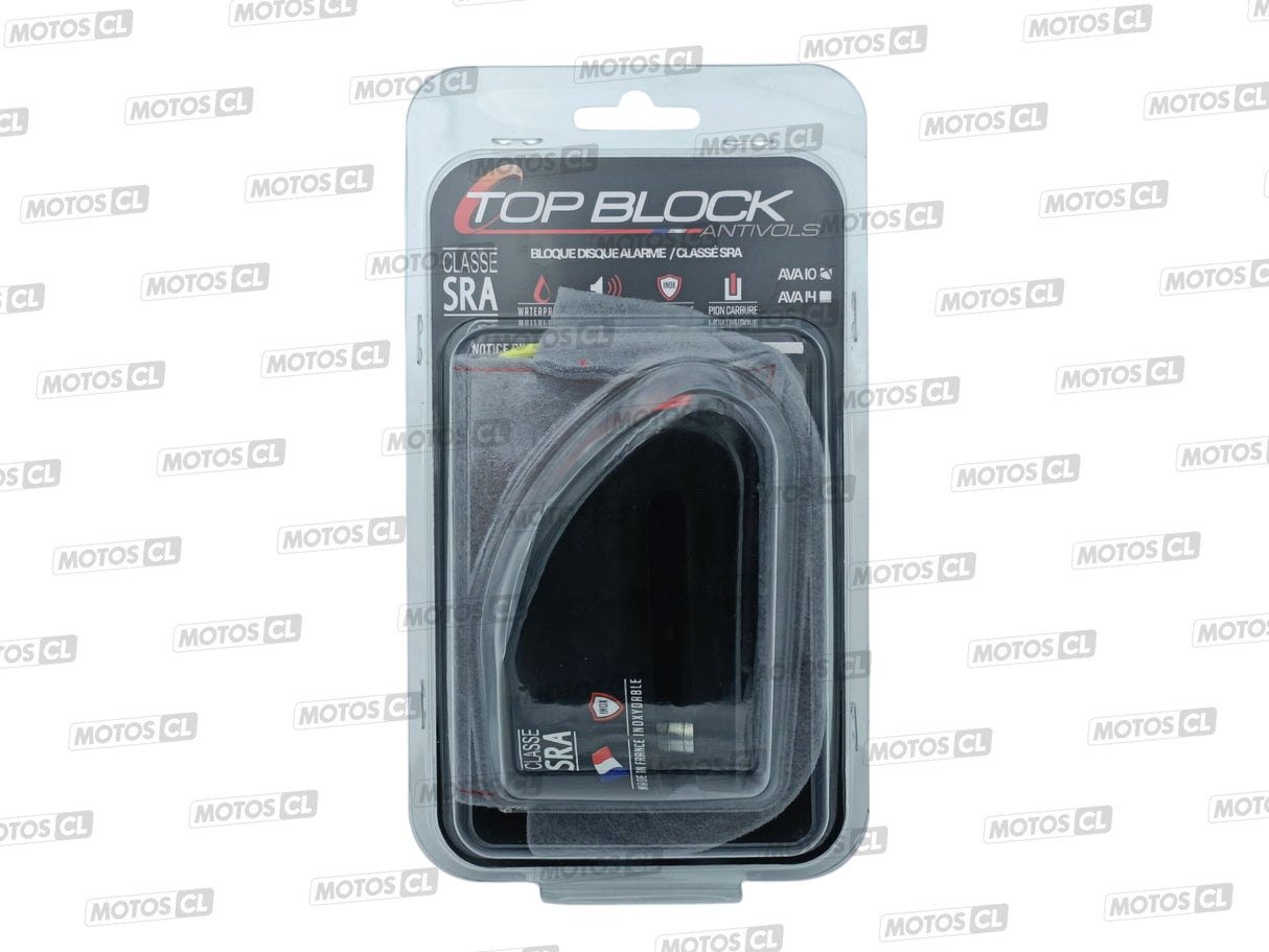 BLOQUE DISQUE ALARME 120 DÉCIBELS Ø10MM INOX NOIR TOP BLOCK CLASSE SRA / RTAVA10N