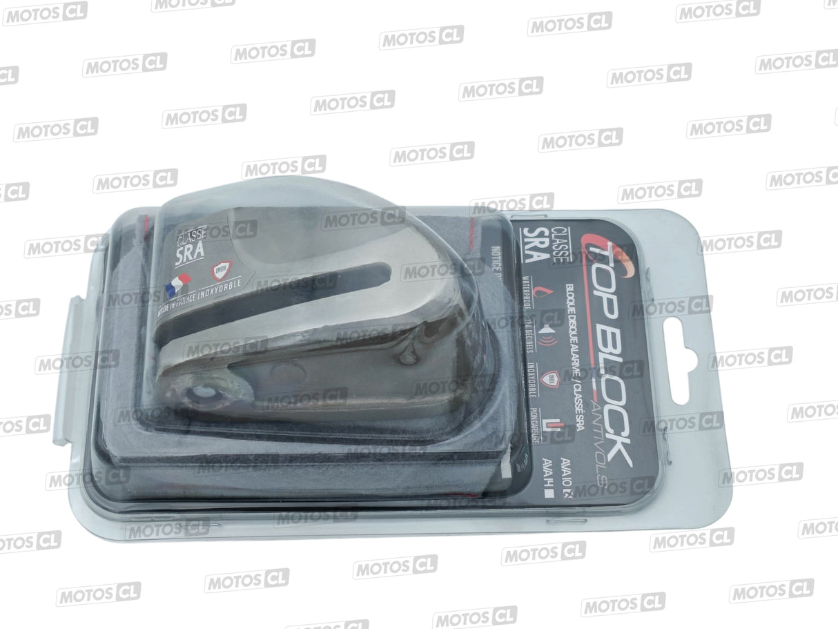 BLOQUE DISQUE ALARME 120 DÉCIBELS Ø10MM INOX POLI TOP BLOCK CLASSE SRA / RTAVA10P