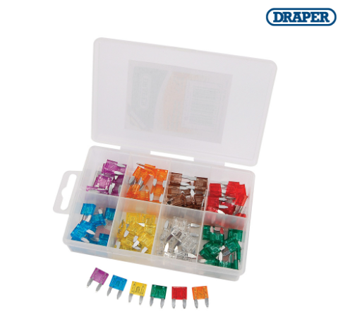 BOÎTE DE MINI FUSIBLES 100 PIÈCES DRAPER / 24311