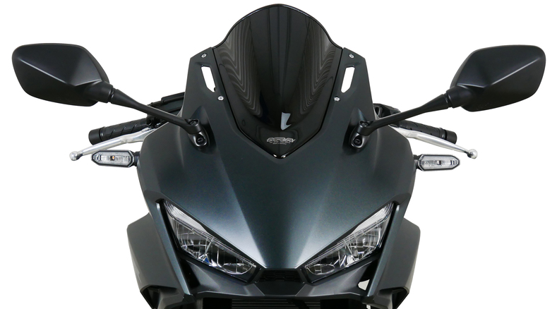 BULLE HONDA CBR500R 2019 À 2024 RACING HOMOLOGUÉ NOIR OPAQUE MRA / RM4025066175956