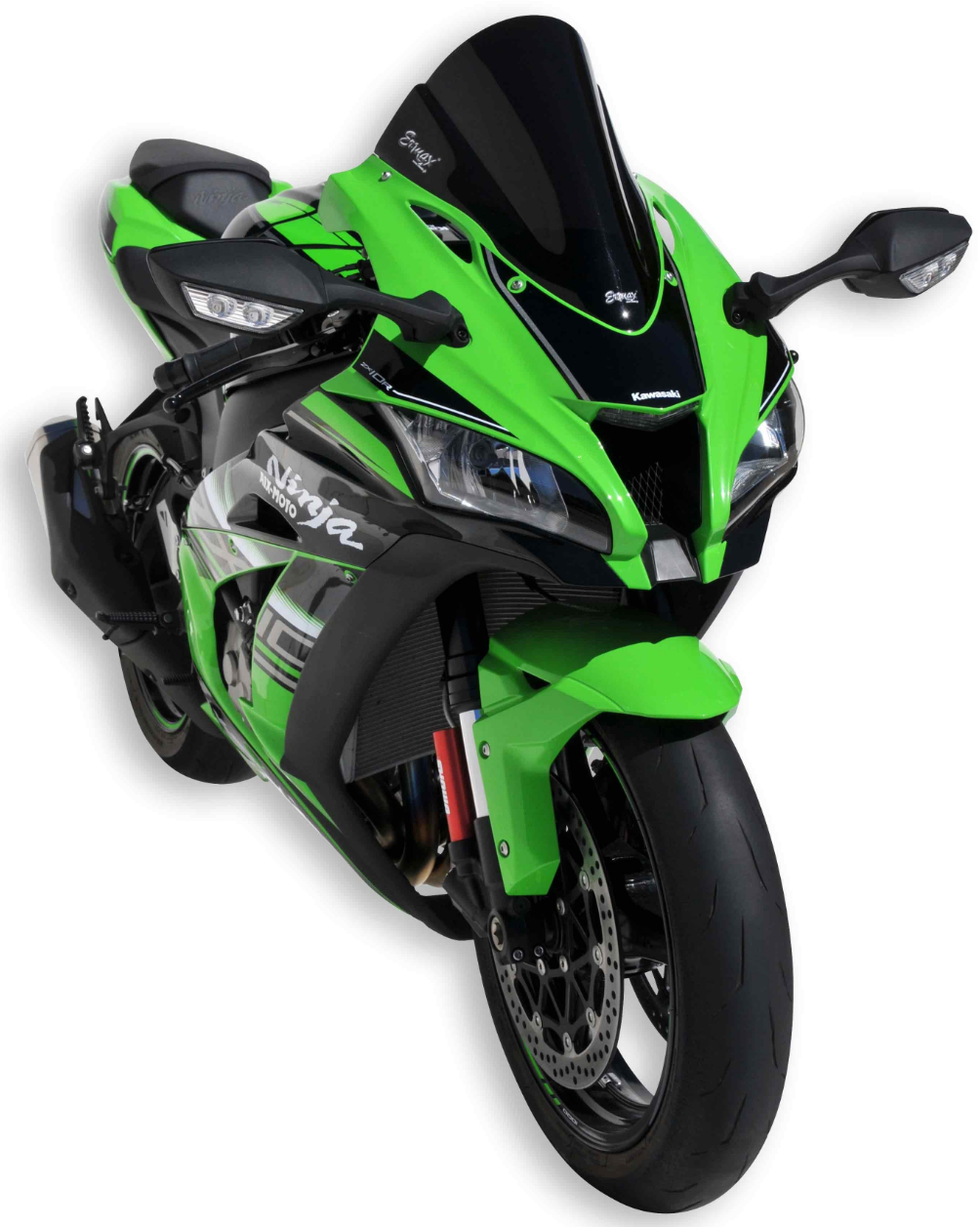 BULLE ERMAX AÉROMAX NOIR CLAIR POUR KAWASAKI ZX10R 2016 À 2020 DOUBLE COURBURE / RE070303091