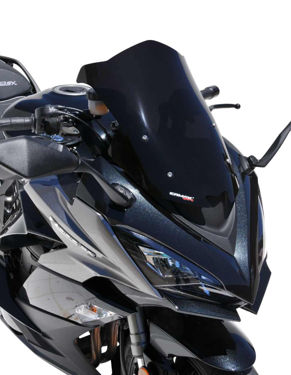 BULLE SPORT NOIR CLAIR POUR KAWASAKI Z1000SX-NINJA 1000 2017 À 2019 ERMAX / RE0303S6603