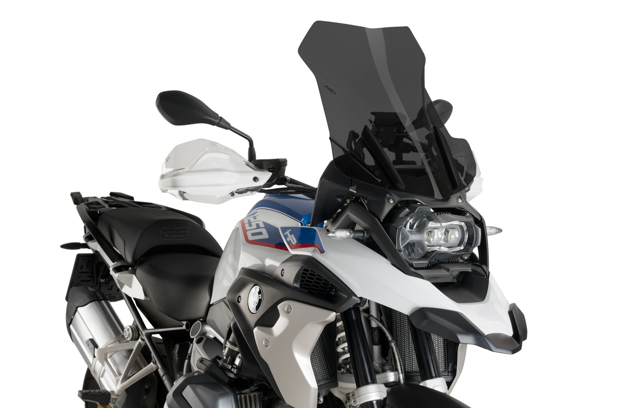 BULLE HAUTE PROTECTION NOIR CLAIR POUR BMW R1200GS-R1200GS ADVENTURE-R1250GS-R1250GS ADVENTURE HAUTEUR 54,5CM PUIG / RP6486F