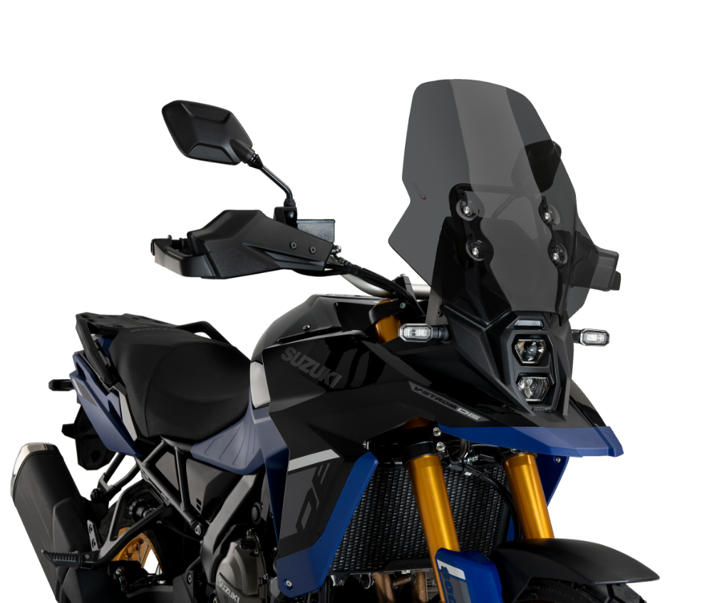 BULLE HAUTE V-STROM 800 DE SUZUKI 2023-2024 TOURING +18,5CM HOMOLOGUÉ FUMÉ NOIR CLAIR PUIG / RP21652F