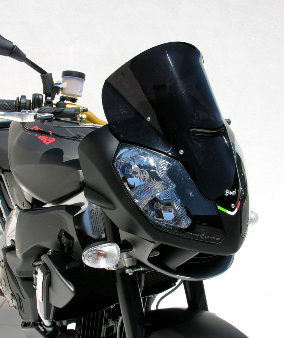 BULLE HAUTE PROTECTION APRILIA RSV1000 TUONO R 2006 À 2011 NOIR CLAIR ERMAX / RE010803071