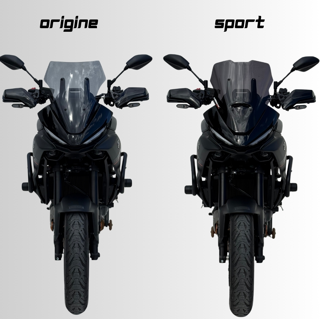 BULLE SPORT YAMAHA MT07 TRACER 2025 À 2026 NOIR CLAIR ERMAX / RE0302Z13-03
