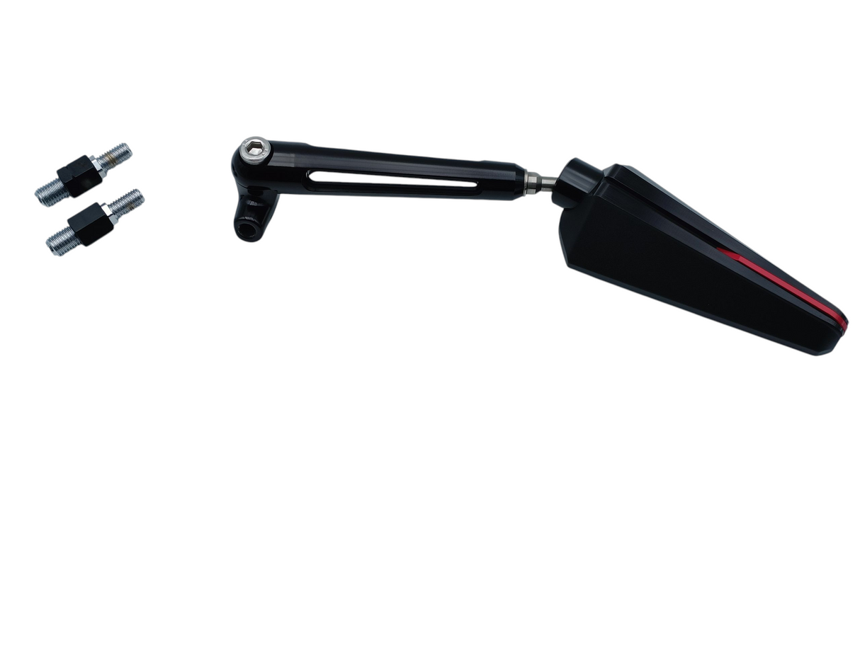 RÉTROVISEUR CHAFT BRANDY EN ALU RÉGLABLE ET RÉVERSIBLE Ø10MM / IN496