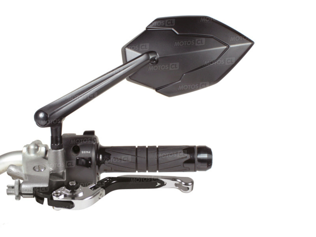 RÉTROVISEUR CHAFT SKYLINE EN ALU HOMOLOGUÉ RÉGLABLE ET RÉVERSIBLE Ø10MM / IN1025