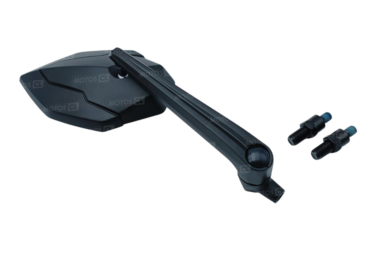 RÉTROVISEUR CHAFT SKYLINE EN ALU HOMOLOGUÉ RÉGLABLE ET RÉVERSIBLE Ø10MM / IN1025