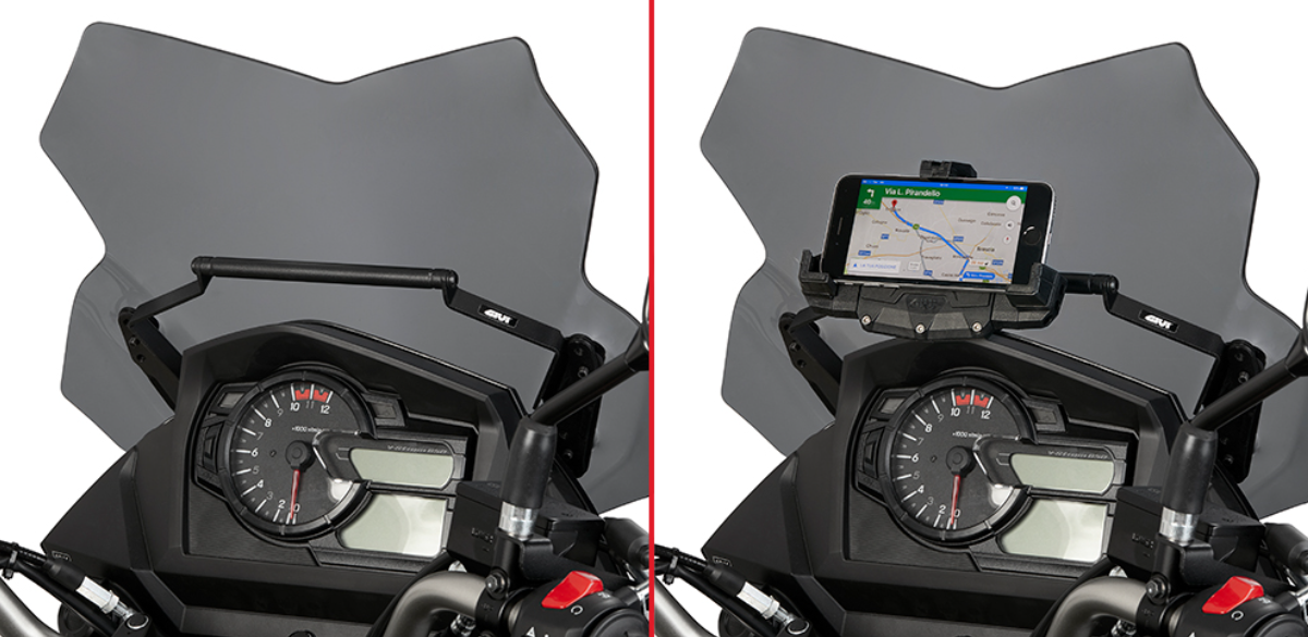 SUPPORT GPS ET SACOCHES SUZUKI V-STROM650 2017 A 2023 / RGFB3112