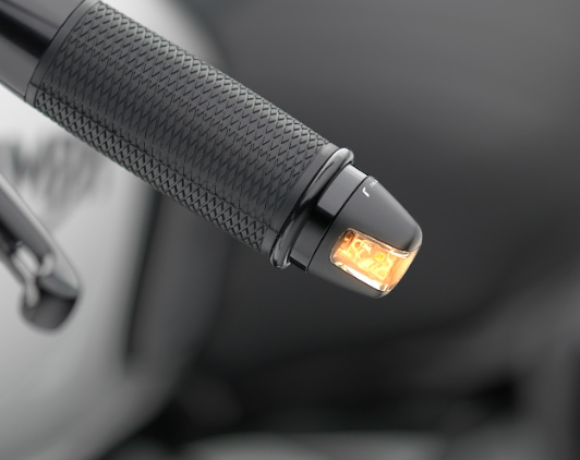 CLIGNOTANT RIZOMA LED SGUARDO EMBOUT DE GUIDON NOIR HOMOLOGUÉ / RRFR060B