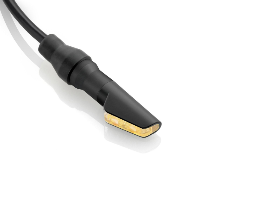 CLIGNOTANT RIZOMA LED LEGGERA HOMOLOGUÉ ANODISÉ NOIR MAT/ RRFR120B