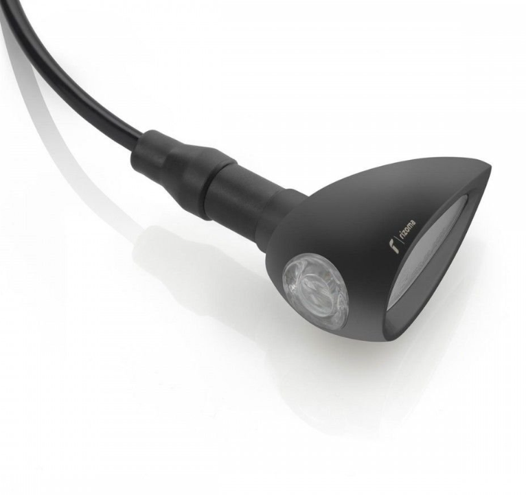 CLIGNOTANT RIZOMA LED DROP HOMOLOGUÉ ANODISÉ NOIR / FR027B