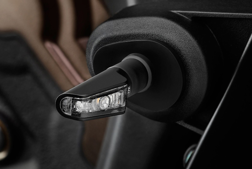 CLIGNOTANT RIZOMA LED LEGGERA HOMOLOGUÉ ANODISÉ NOIR MAT/ RRFR120B