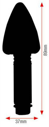 CLIGNOTANTS FLÈCHE LONG NOIR LEDS 12V0,5W UNIVERSEL HOMOLOGUÉS / RB322075