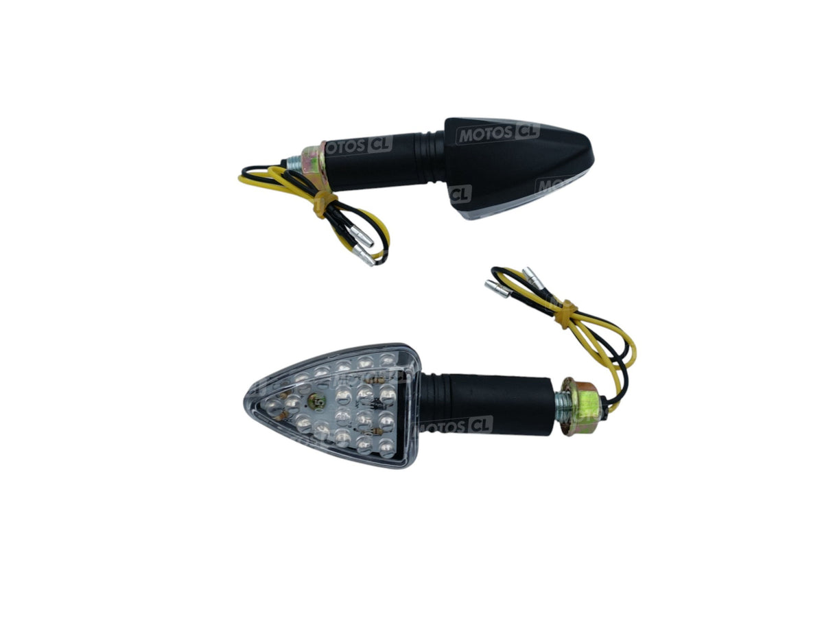 CLIGNOTANTS FLÈCHE LONG NOIR LEDS 12V0,5W UNIVERSEL HOMOLOGUÉS / RB322075