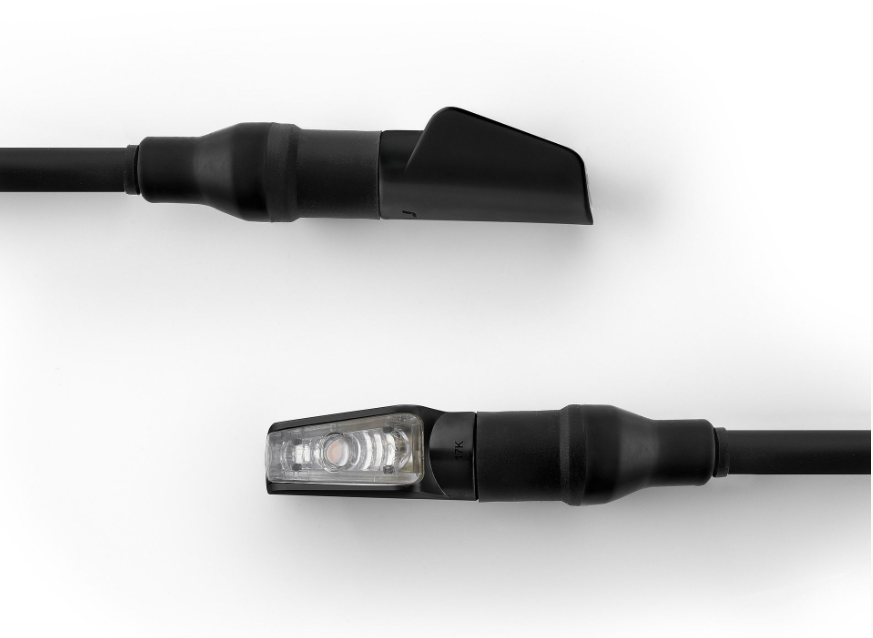 CLIGNOTANT RIZOMA LED LEGGERA HOMOLOGUÉ ANODISÉ NOIR MAT/ RRFR120B