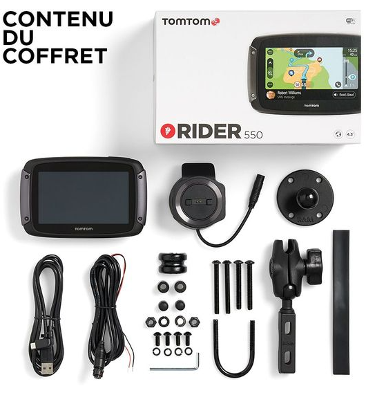 GPS MOTO ETANCHE TOMTOM RIDER 550 / RTTT550