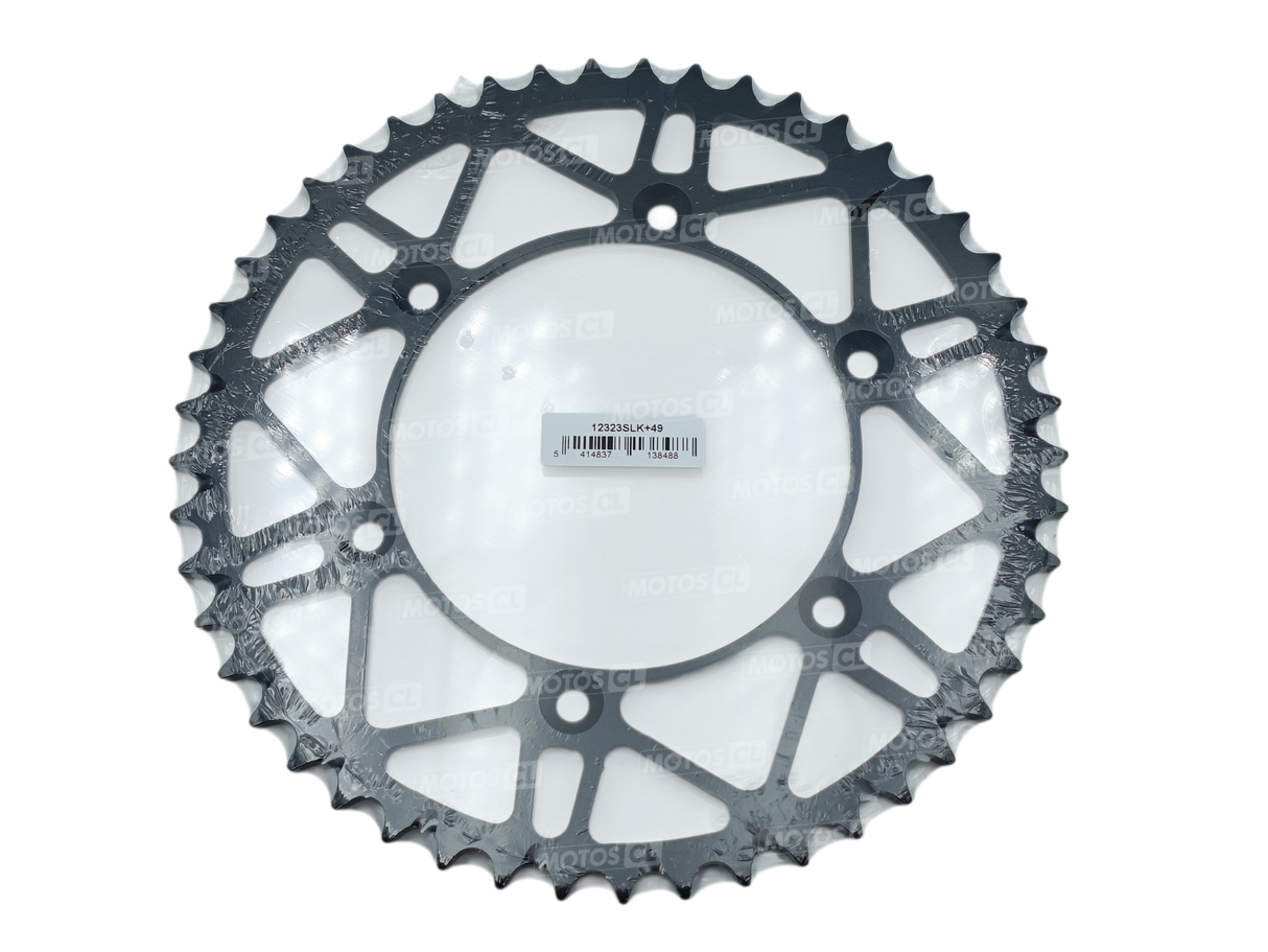 COURONNE AFAM ACIER SLK+ ANTI-BOUE 520 OFF ROAD 49 DENTS FANTIC-GASGAS-HONDA-RIEJU-YAMAHA / RA12323SLK+49