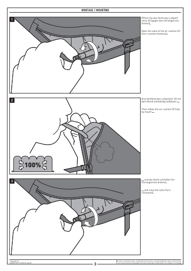 COUSSIN DE CONFORT TRAVELLER RIDER SW MOTECH 30,5CM X 30CM / RSSIK.00.410.10000/B
