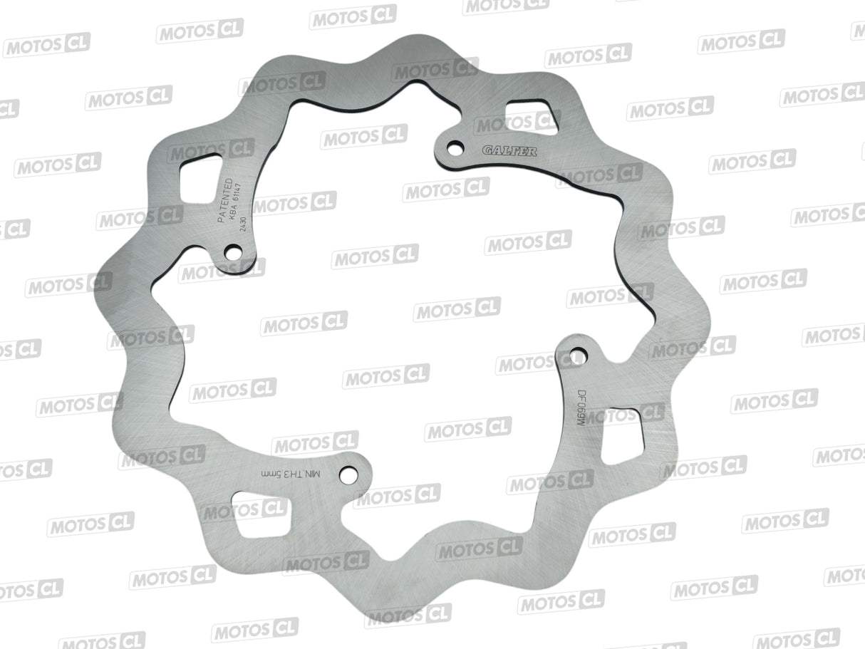 DISQUE DE FREIN ARRIÈRE GALFER WAVE® Ø240MM FIXE CR125-CR250-CR500-CRF250R-CRF450R HONDA ET HM MOTO / RGDF069W