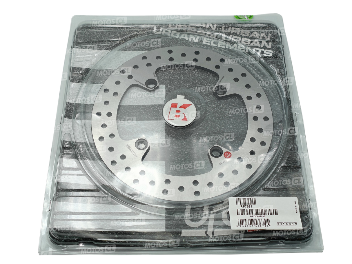 DISQUE DE FREIN ARRIÈRE BRAKING ROND FIXE X ADV750-CBF500-CBF600F HORNET-CBF600N-CBR600F-CBF1000-CBF1000F HONDA / RBRF7531