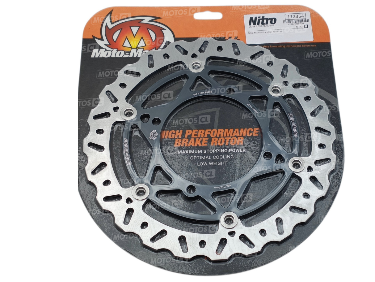 DISQUE DE FREIN AVANT NITRO Ø270MM FLOTTANT POUR KAWASAKI KX250-KX250XC-KXF250-KX250X-KX450-KX450SR-KXF450-KX450X MOTO MASTER / RM112354