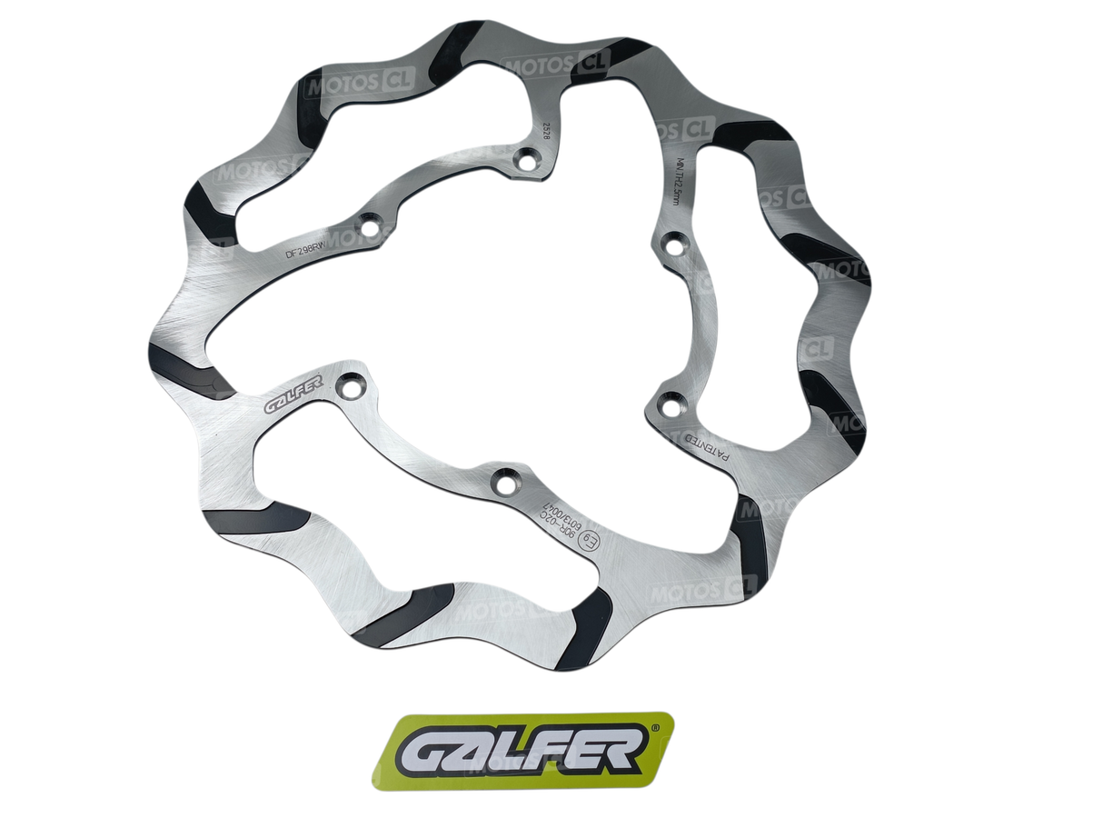 DISQUE DE FREIN AVANT GALFER WAVE® FIXE RAINURÉ Ø270MM 125YZ-250YZ-YZF250-YZF450-WR450F YAMAHA / RGDF298RW