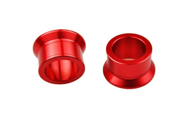 ENTRETOISES DE ROUE ARRIÈRE SCAR EN ALUMINIUM ANODISÉ ROUGE HONDA CR125R ET CR250R 2002 À 2007-CRF250R 2004 À 2025-CRF250X 2004 À 2017-CRF250RX ENDURO 2019 À 2025-CRF450R 2002 À 2025-CRF450RX ENDURO 2017 À 2025-CRF450X 2004 À 2025 / RSRWS201