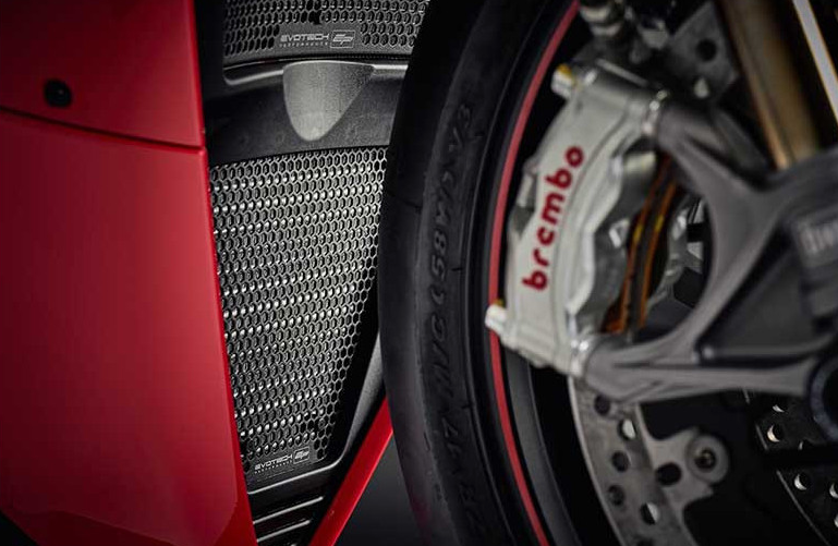 GRILLES PROTECTION DE RADIATEURS D'EAU ET HUILE DUCATI PANIGALE V4-V4R-V4S-SUPERLEGGERA ET STREETFIGHTER V4 EVOTECH PERFORMANCE / RE13861-RE13862