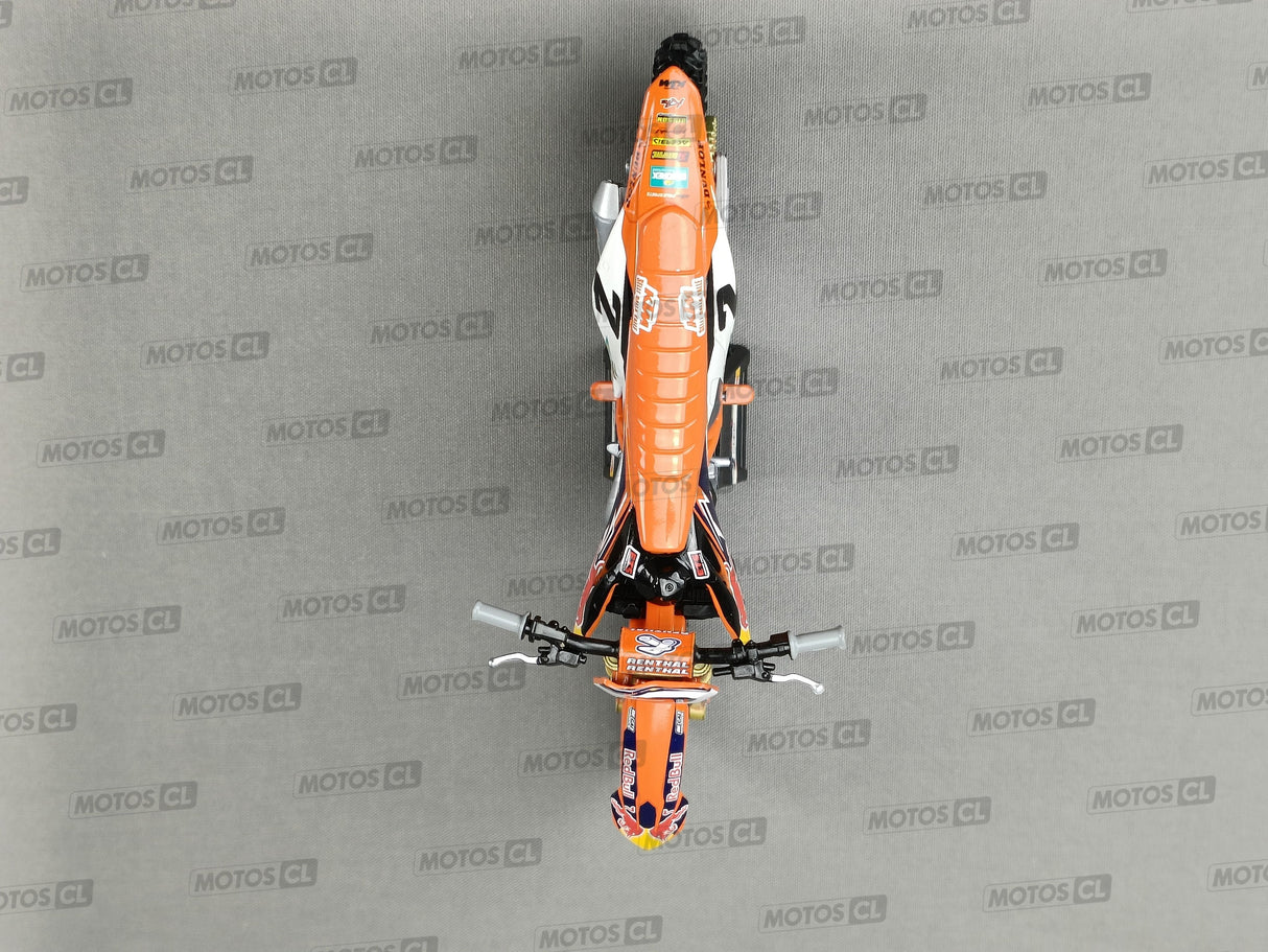 MINIATURE MOTOCROSS KTM 450SX-F FACTORY RACING TEAM 2019 N°2 COOPER WEBB 1/12ÈME / RN085-58353