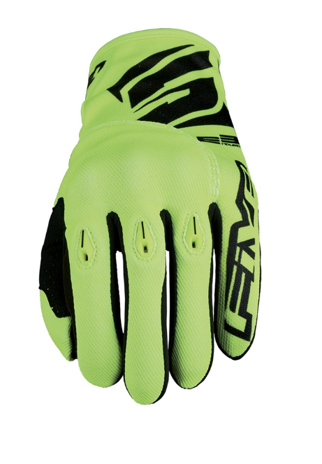 GANTS FIVE ENDURO LOISIR E3 EVO AVEC COQUE DE PROTECTION JAUNE FLUO DU 7/XS AU 13/3XL